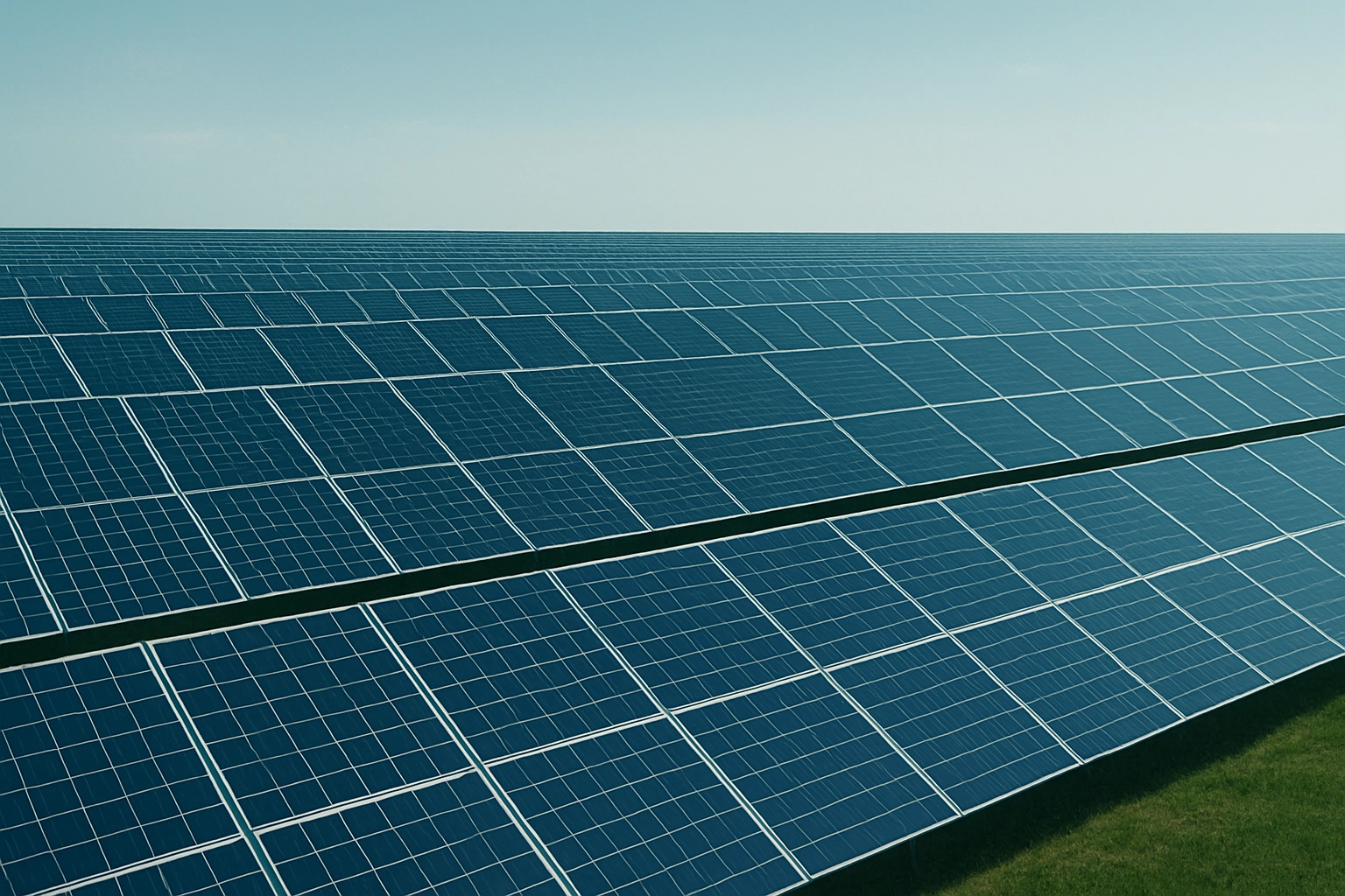 Paneles solares generando energía renovable sostenible